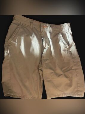 Tony Hawk Men's Tan Flat-Front Chino Shorts